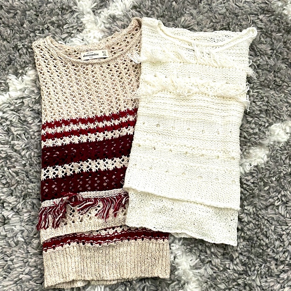 Abercrombie 2 pcs girls knit sweater